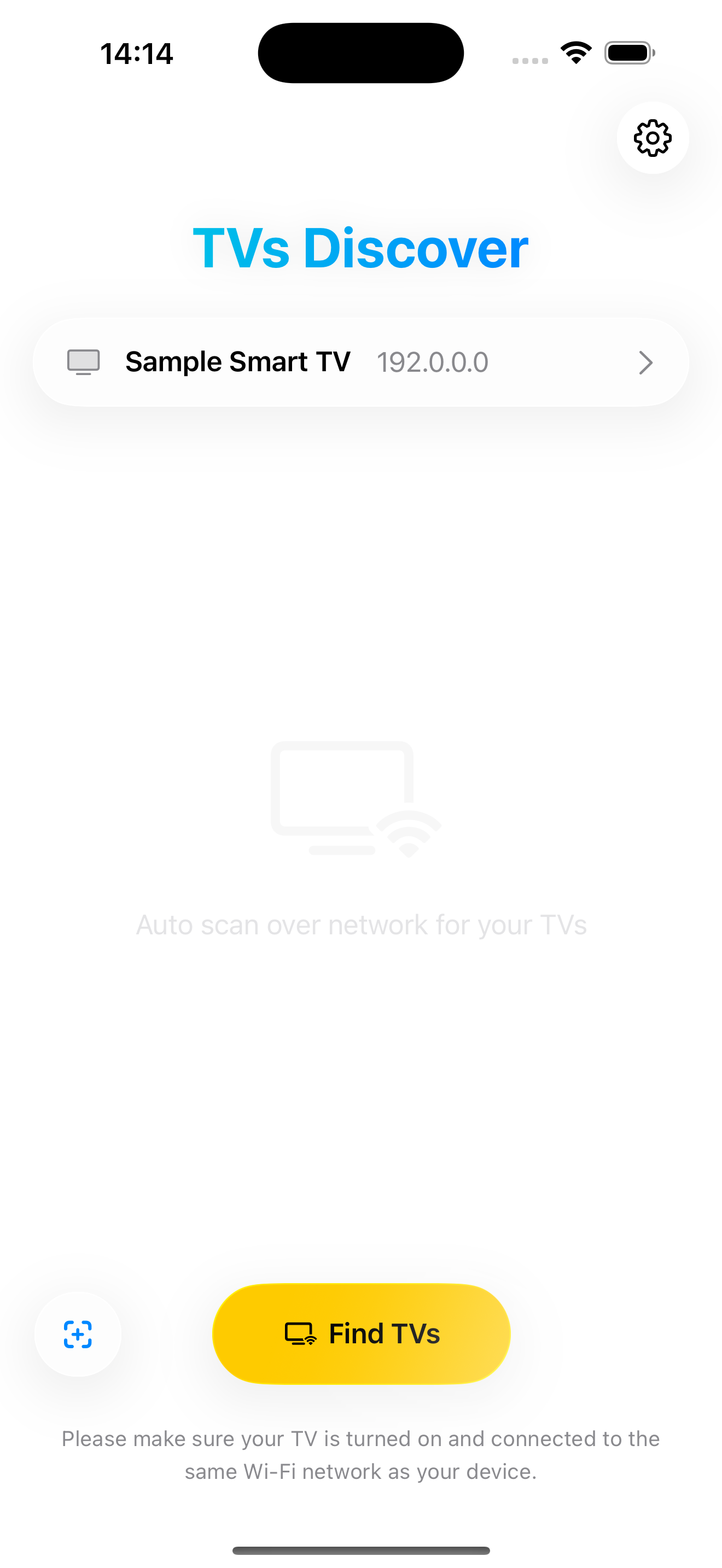 TV Remote App Screenshot 1